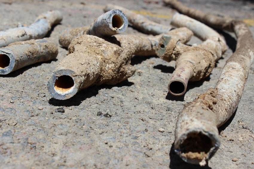 Water corrodes pipes such as these lead ones, which then causes lead to get in drinking water. Denver Water has created a proposal to remove all lead pipes from its system over the next 15 years.